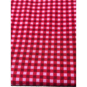 Red & Red Gingham Cotton Fabric Claire Murray 2005 Winter Friend Quilt Craft 18x